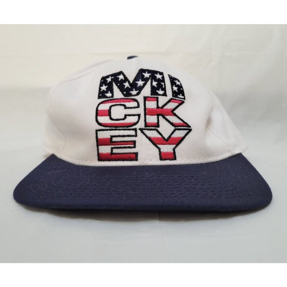 Disney Accessories - VTG NWOT Disney Store Mickey Mouse Red White and Blue Strapback Baseball…